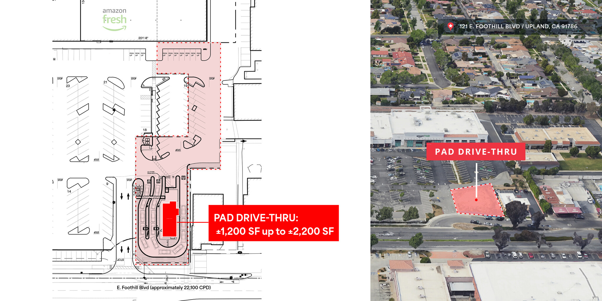 121 E Foothill Blvd, Upland, CA à louer Photo de l’immeuble– Image 1 sur 1