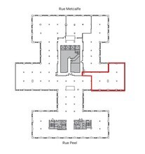 1555 St Peel, Montréal, QC à louer Plan d’étage– Image 1 sur 1