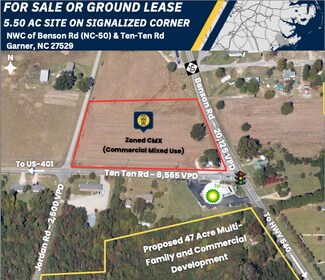 Plus de détails pour 3316 Benson Rd, Garner, NC - Terrain à vendre