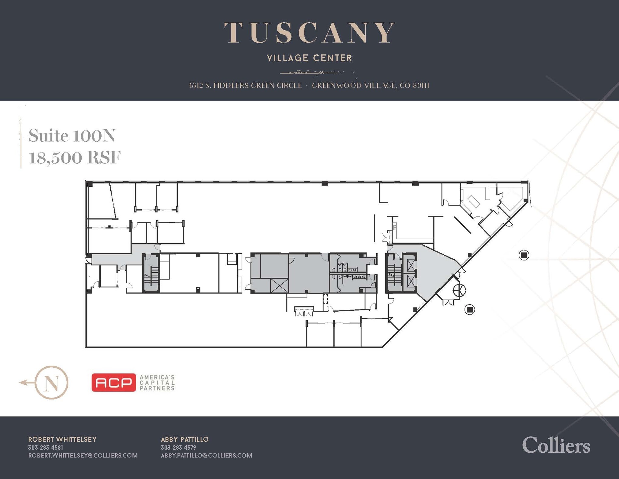 6312 S Fiddlers Green Cir, Greenwood Village, CO à louer Plan d’étage– Image 1 sur 1