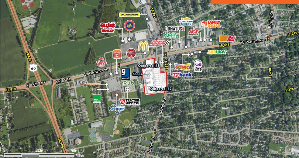 W CARTER ROAD & WEST PARRISH AVENUE Ave, Owensboro, KY à louer - Photo principale – Image 1 sur 2