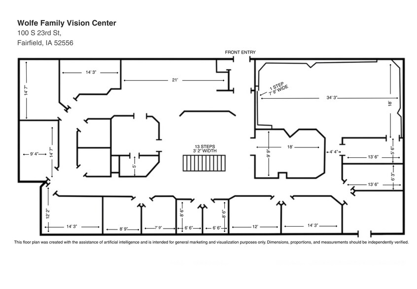 100 S 23rd St, Fairfield, IA à vendre - Plan d’étage – Image 2 sur 2