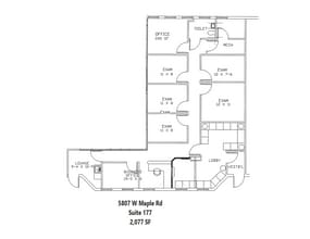 5793 W Maple Rd, West Bloomfield, MI à louer Plan d’étage– Image 1 sur 1
