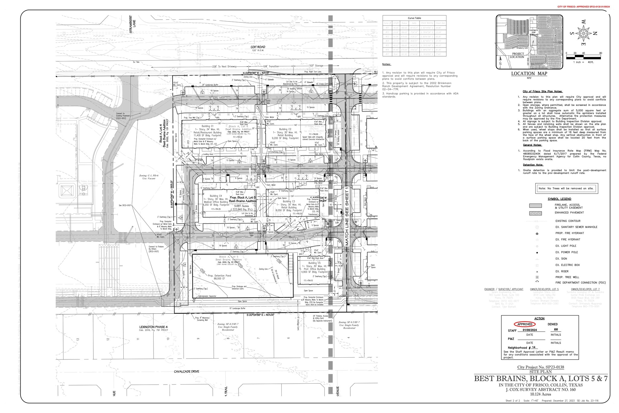 10366 Coit Rd, Frisco, TX à louer Plan de site– Image 1 sur 1