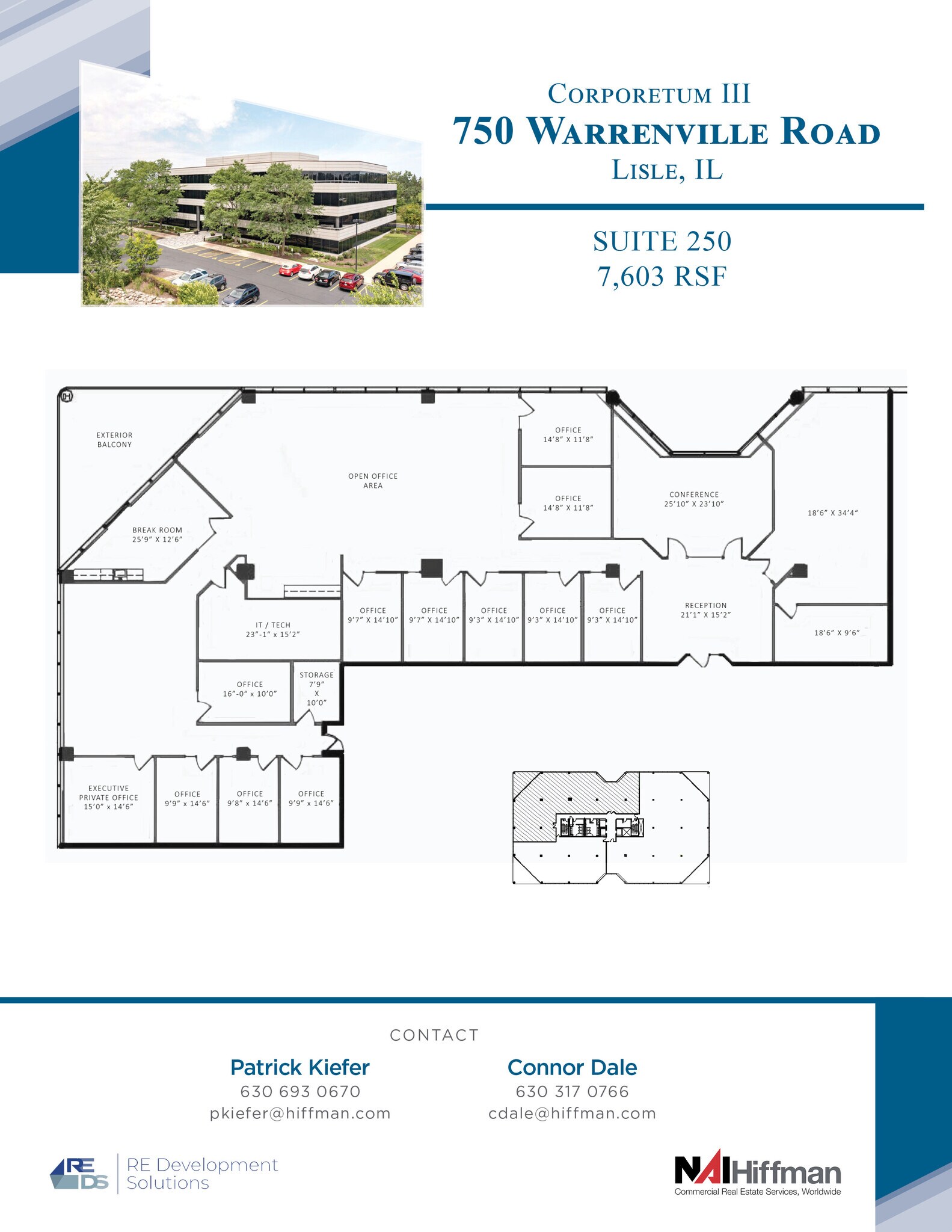 750 Warrenville Rd, Lisle, IL à louer Plan d’étage– Image 1 sur 14