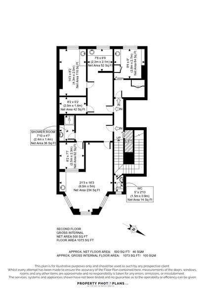 100 Harley St, Londres à louer - Plan d’étage – Image 2 sur 3
