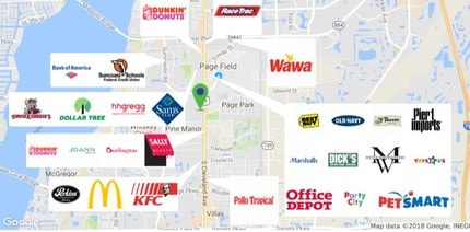 11150 S Cleveland Ave, Fort Myers, FL - VUE AÉRIENNE  vue de carte