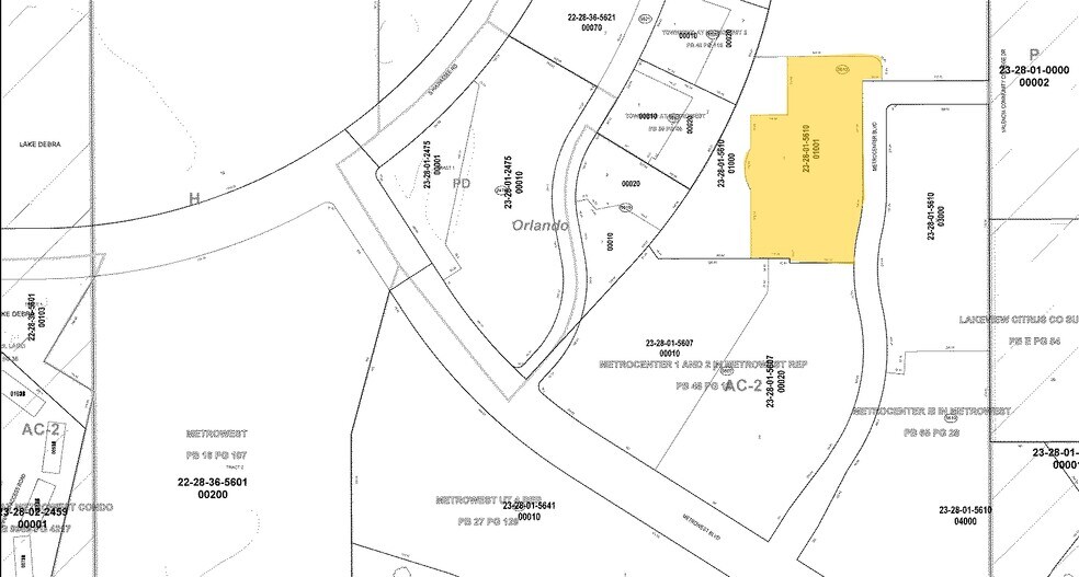 1800 Metrocenter Blvd, Orlando, FL à vendre - Plan cadastral – Image 2 sur 5