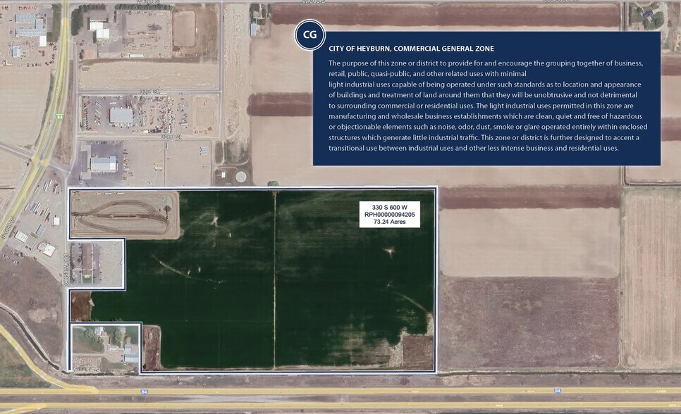 330 S 600 W, Heyburn, ID à vendre - Aérien – Image 2 sur 3