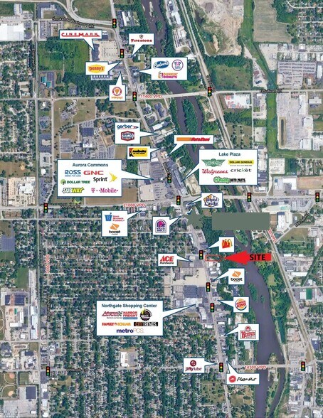 1001 N Lake St, Aurora, IL à vendre - Aérien – Image 2 sur 3