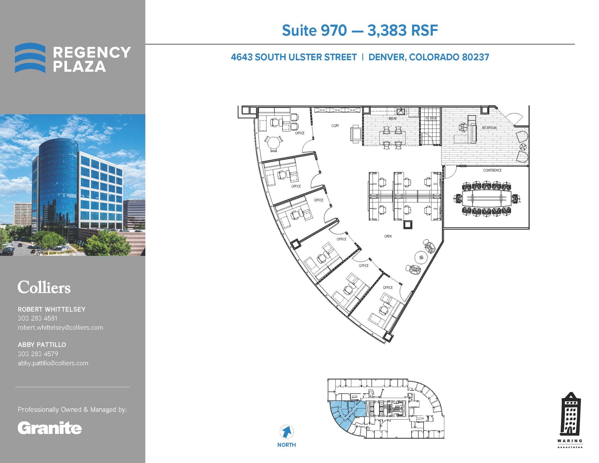 4643 S Ulster St, Denver, CO à louer Plan d’étage– Image 1 sur 1