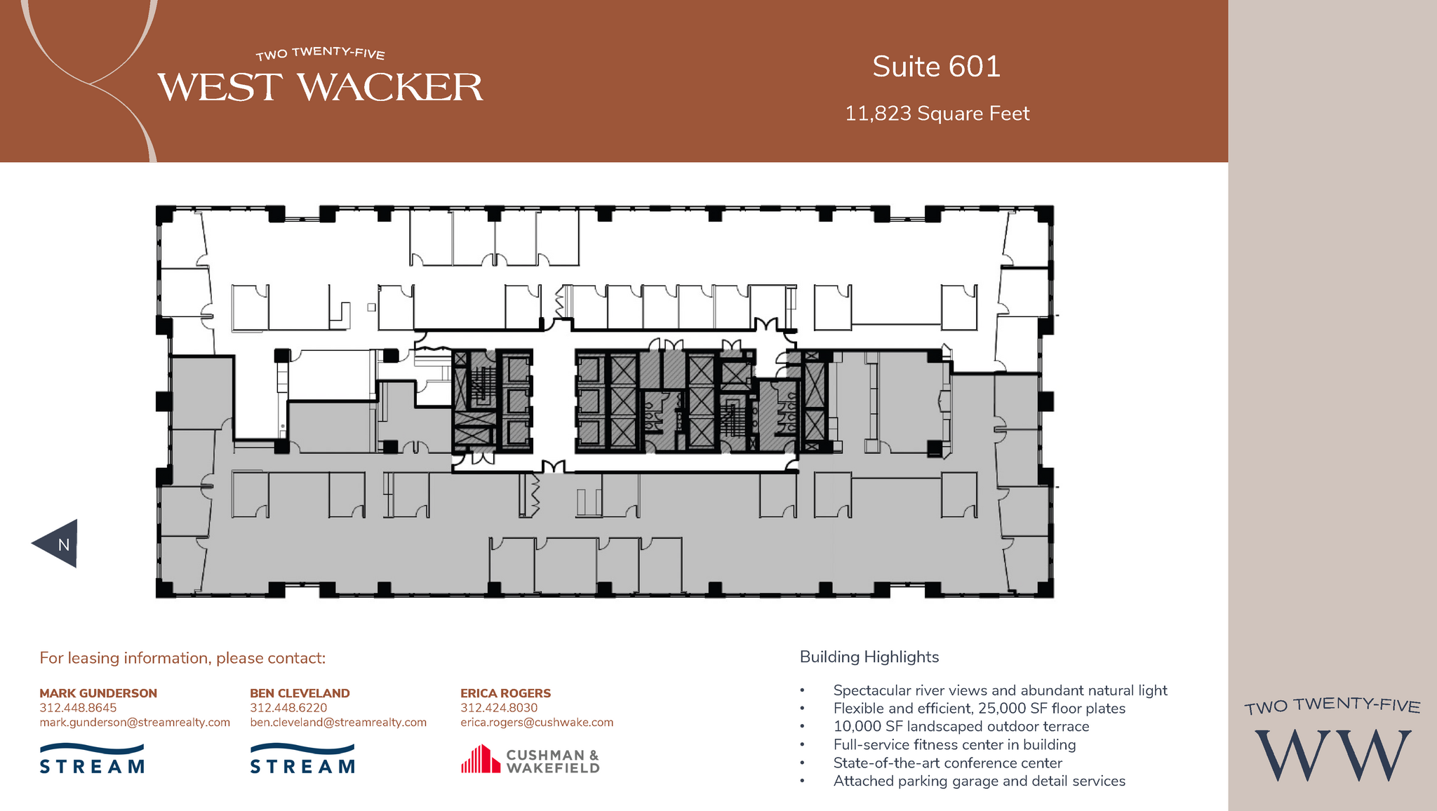 225 W Wacker Dr, Chicago, IL à louer Plan d’étage– Image 1 sur 1