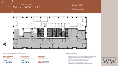 225 W Wacker Dr, Chicago, IL à louer Plan d’étage– Image 1 sur 1