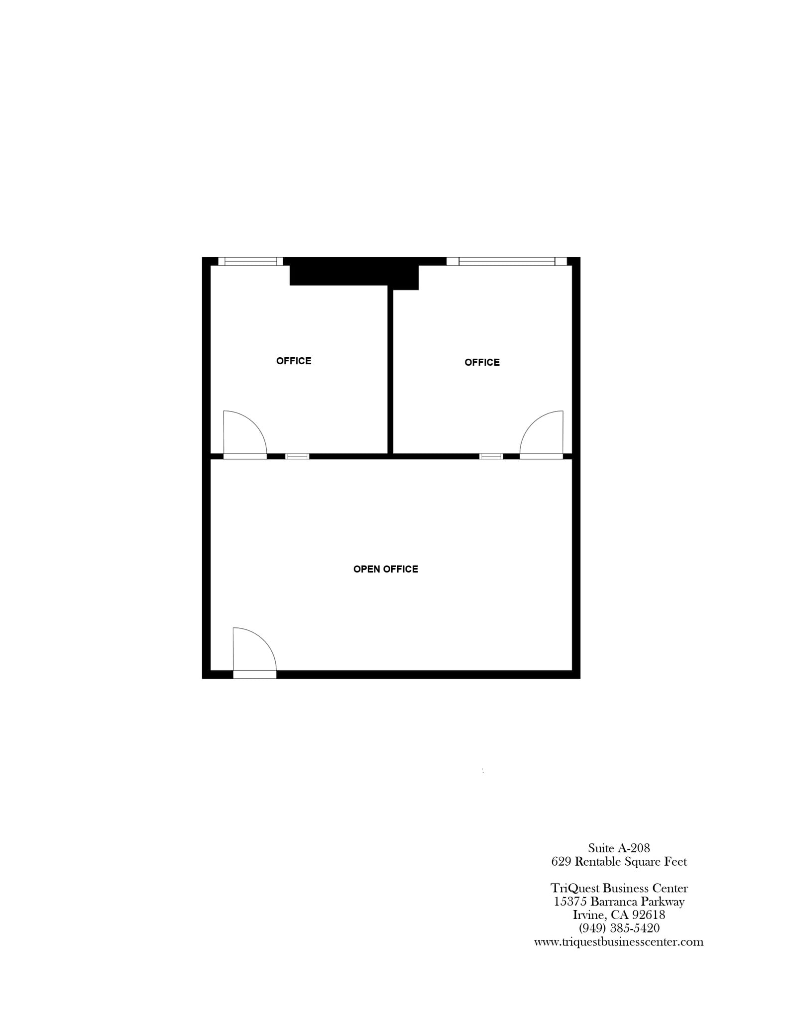 15375 Barranca Pky, Irvine, CA à louer Plan d’étage– Image 1 sur 1