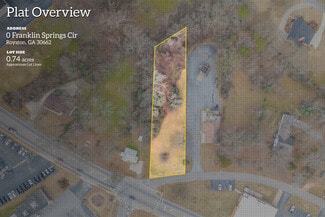 Plus de détails pour 0 Franklin Springs Circle, Royston, GA - Terrain à vendre