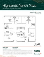 630 Plaza Dr, Highlands Ranch, CO à louer Plan d’étage– Image 1 sur 1