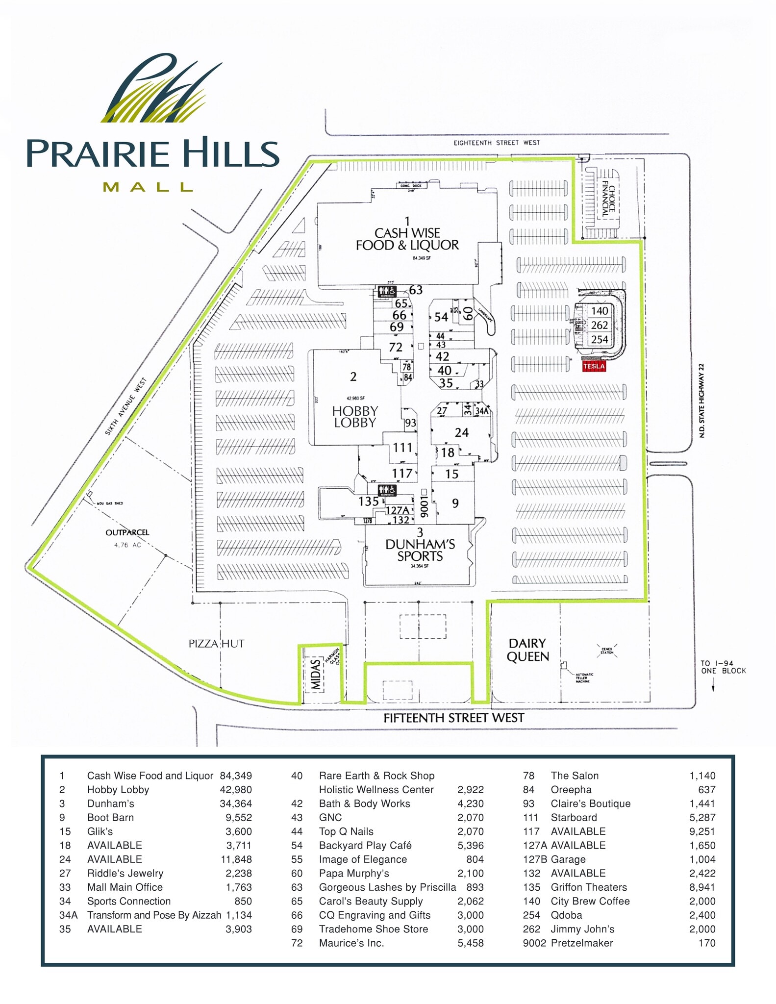 1681 Third Ave W, Dickinson, ND à louer Plan de site– Image 1 sur 1