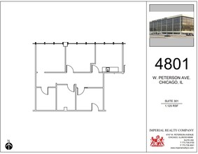 4801 W Peterson Ave, Chicago, IL à louer Plan d’étage– Image 1 sur 7