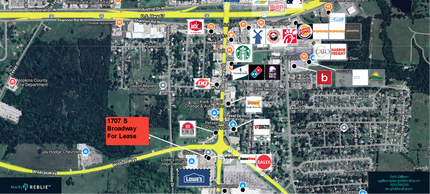 1707 S Broadway St & Hwy 11, Sulphur Springs, TX à louer Carte– Image 2 sur 3