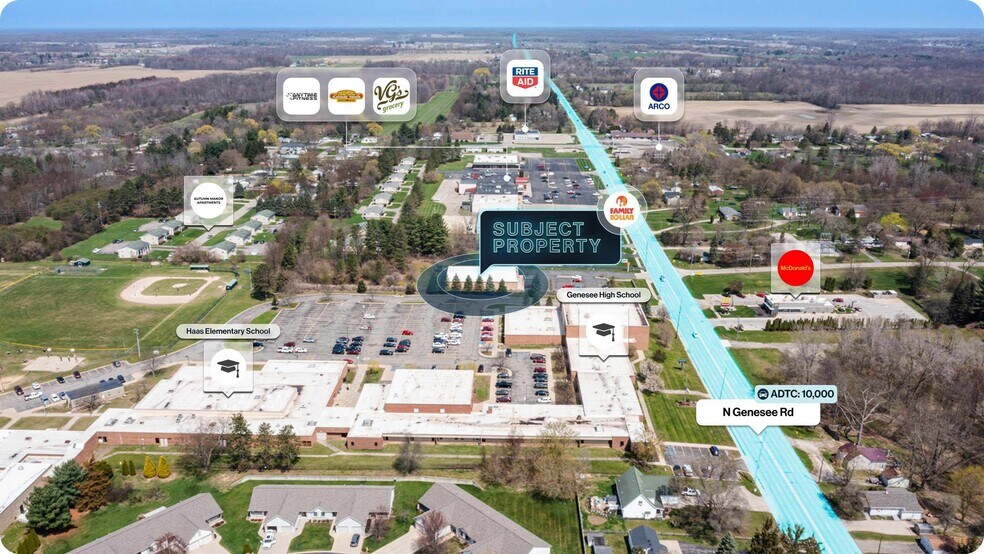 7381 N Genesee Rd, Genesee, MI à vendre - Aérien – Image 2 sur 2