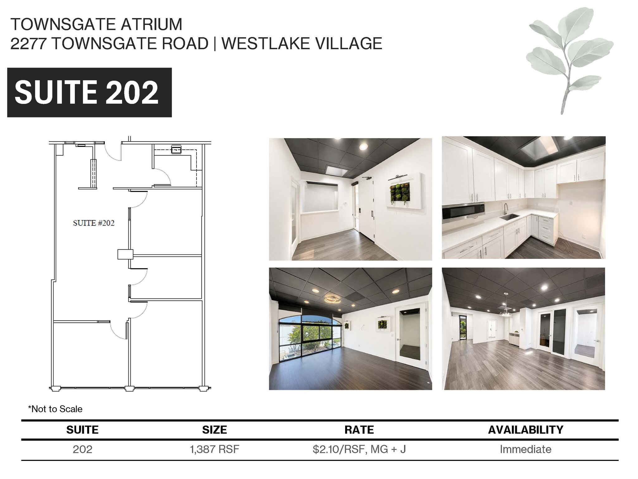 2277 Townsgate Rd, Westlake Village, CA à louer Plan d’étage– Image 1 sur 10
