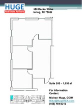 580 Decker Dr, Irving, TX à louer Plan d’étage– Image 1 sur 1
