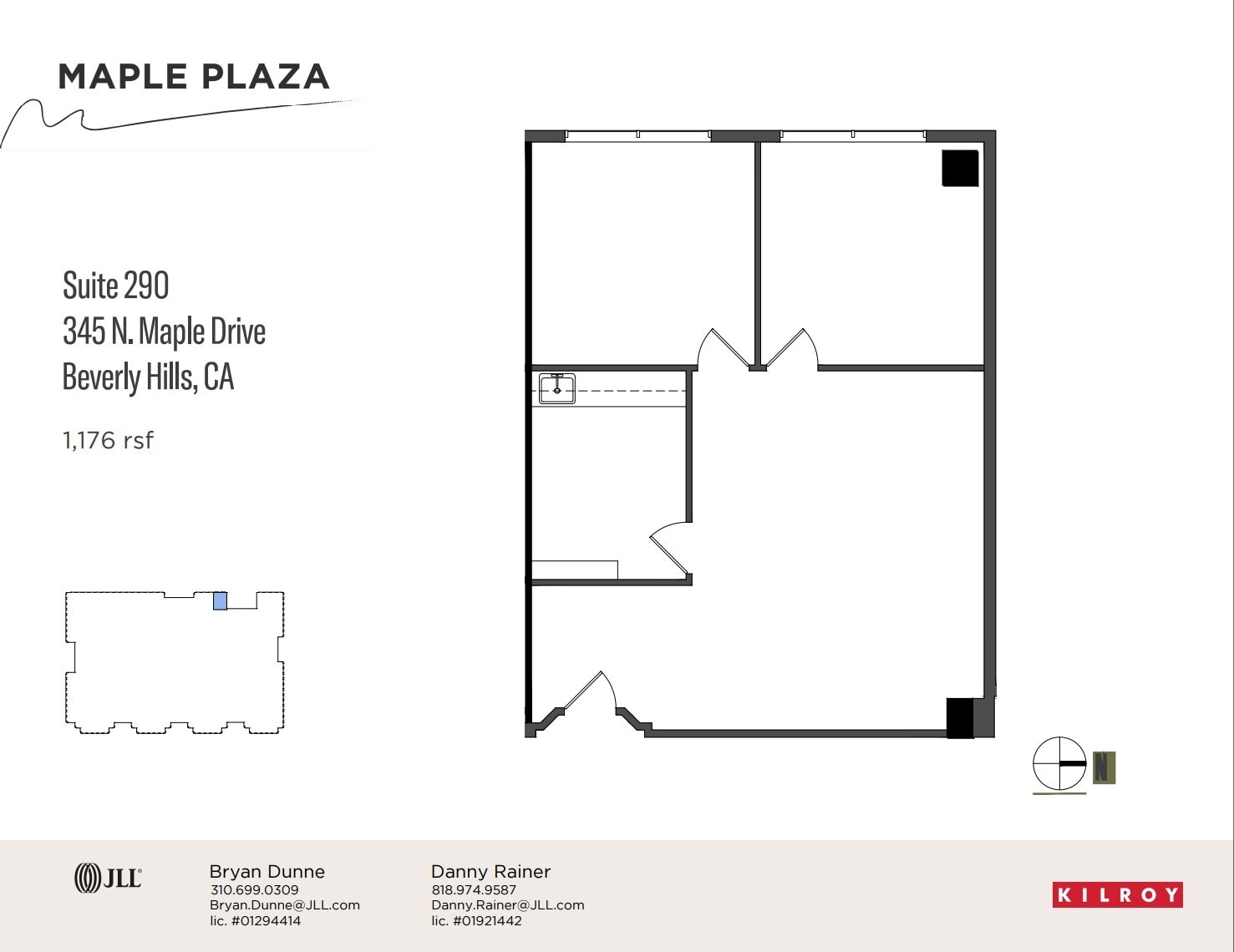 345 N Maple Dr, Beverly Hills, CA à louer Plan d’étage– Image 1 sur 1