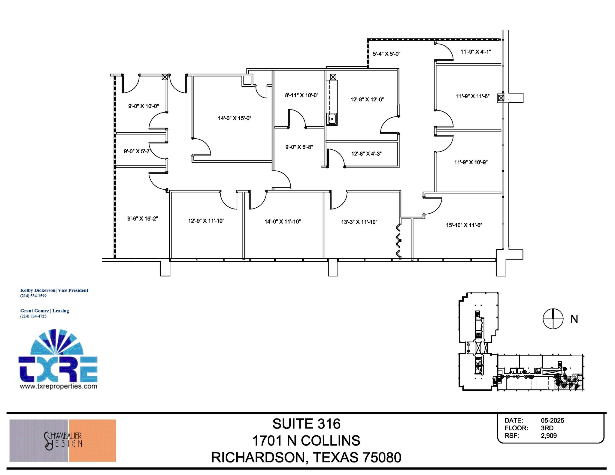 1701 N Collins Blvd, Richardson, TX à louer Plan d’étage– Image 1 sur 1