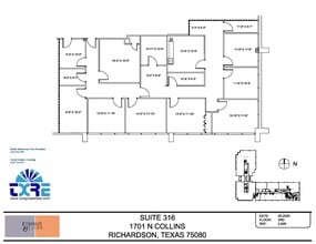 1701 N Collins Blvd, Richardson, TX à louer Plan d’étage– Image 1 sur 1