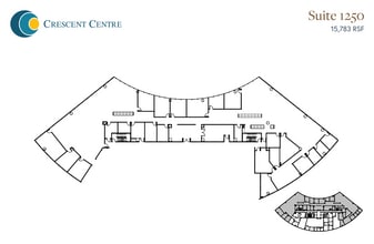 100 Crescent Center Pkwy, Tucker, GA à louer Plan d’étage– Image 2 sur 5