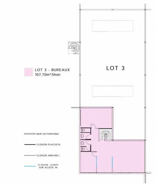Local d’activités dans Aubervilliers à louer - Plan d’étage – Image 3 sur 4