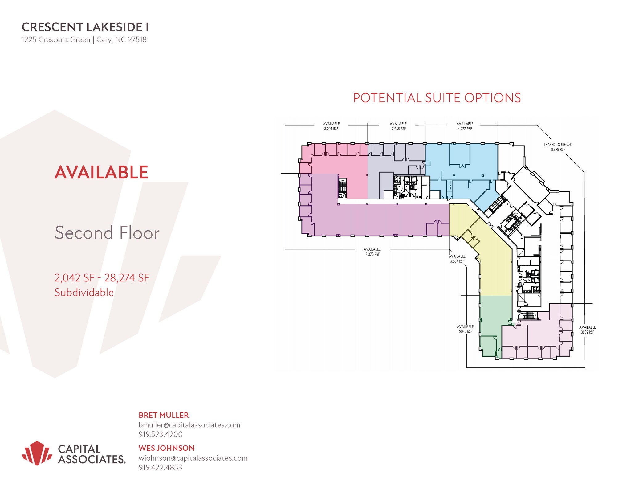 1225 Crescent Green Dr, Cary, NC à louer Plan d’étage– Image 1 sur 1
