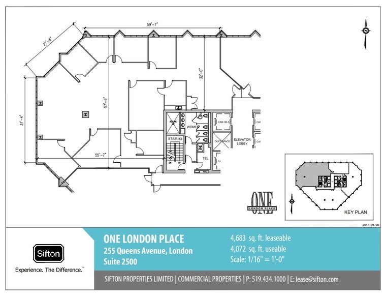 255 Queens Ave, London, ON à louer - Plan d’étage – Image 2 sur 4