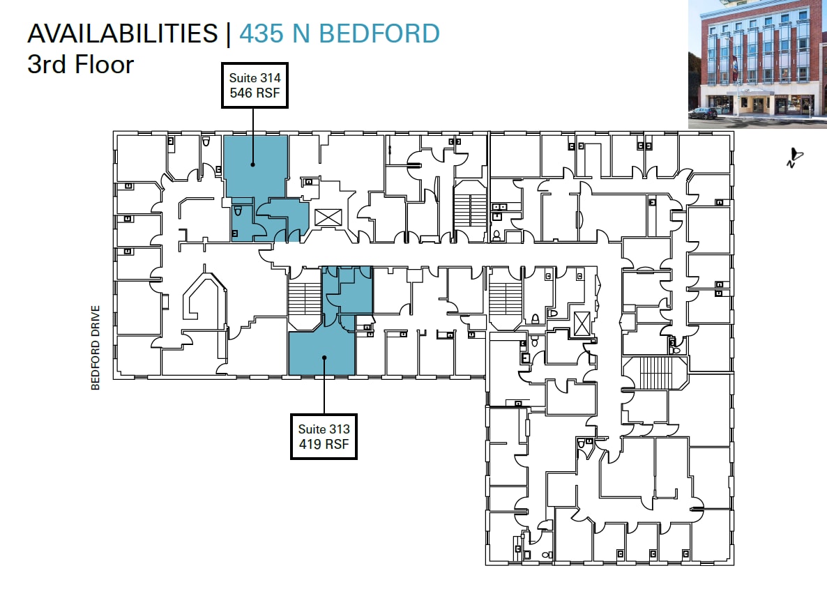 435-437 N Bedford Dr, Beverly Hills, CA à louer Plan d’étage– Image 1 sur 1