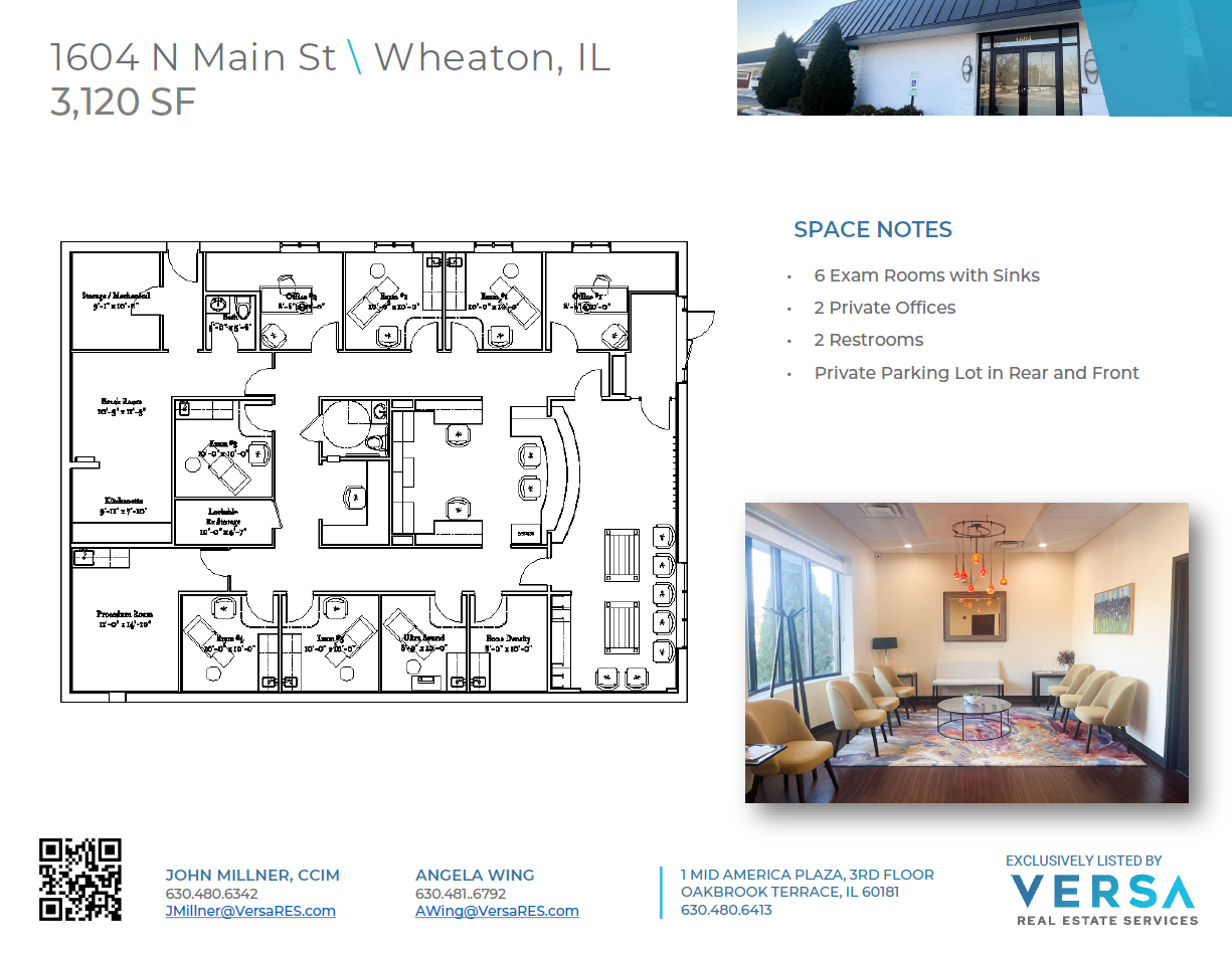 1604 N Main St, Wheaton, IL à vendre Plan d’étage– Image 1 sur 1