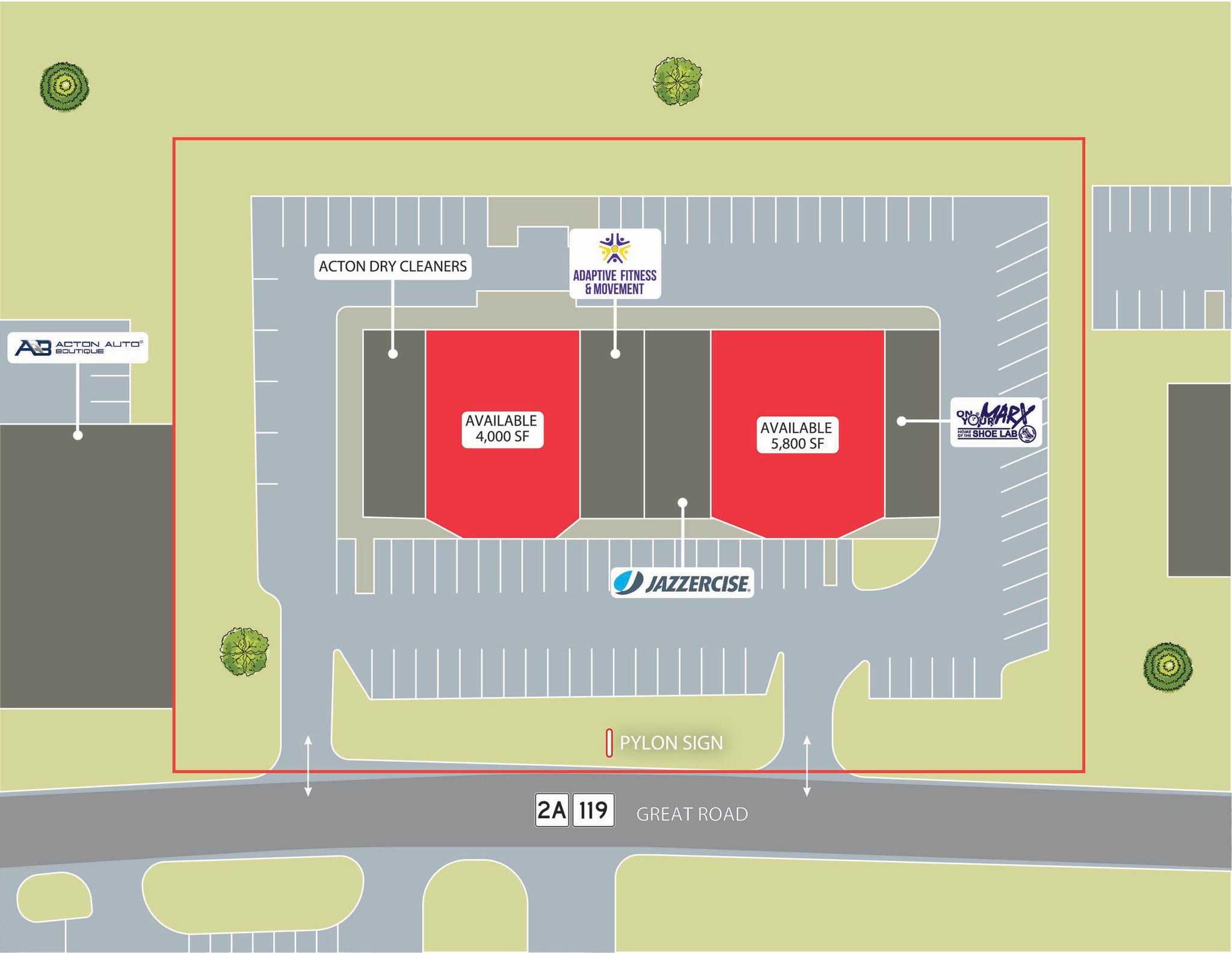 425 Great Rd, Acton, MA à louer Plan de site– Image 1 sur 1