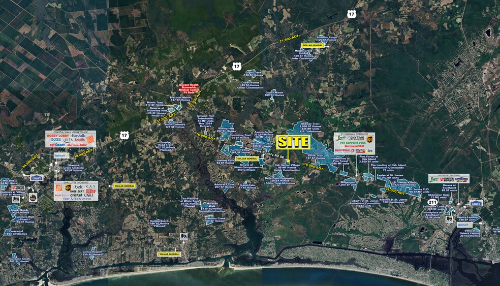 Southport-Supply Rd SE & Sunset Harbor Rd SE SE, Bolivia, NC à louer - Photo principale – Image 1 sur 4