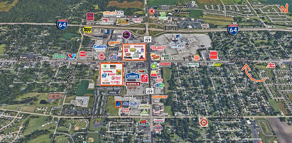 818-874 Lincoln Hwy, Fairview Heights, IL à vendre - Photo de l’immeuble – Image 2 sur 3