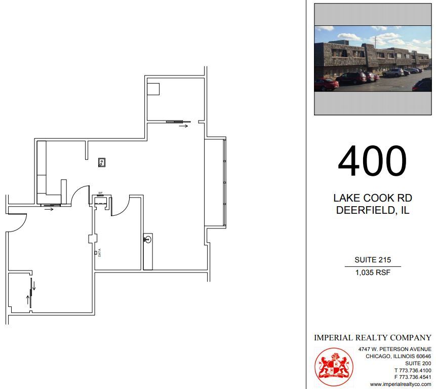 400 Lake Cook Rd, Deerfield, IL à louer Plan d’étage– Image 1 sur 4