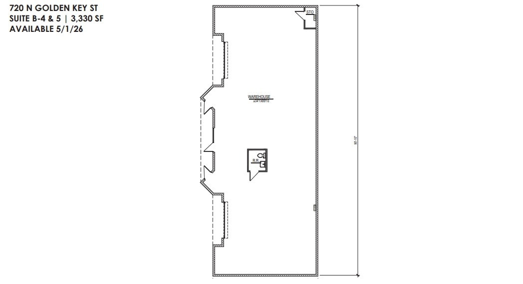700 N Golden Key St, Gilbert, AZ à louer Plan d’étage– Image 1 sur 1