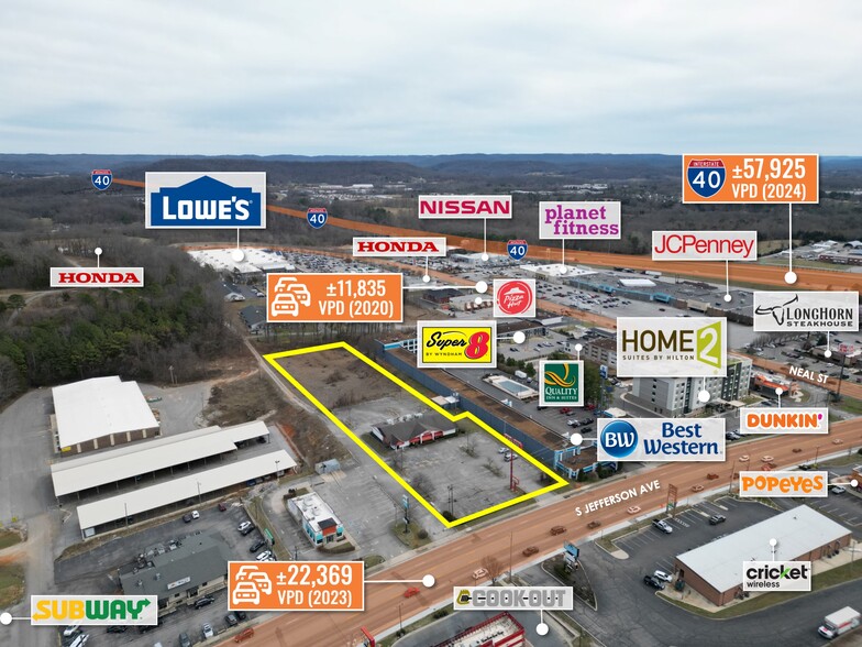 880 S Jefferson Ave, Cookeville, TN à vendre - Photo de l’immeuble – Image 1 sur 13