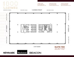 1800 Larimer St, Denver, CO à louer Plan d’étage– Image 1 sur 1