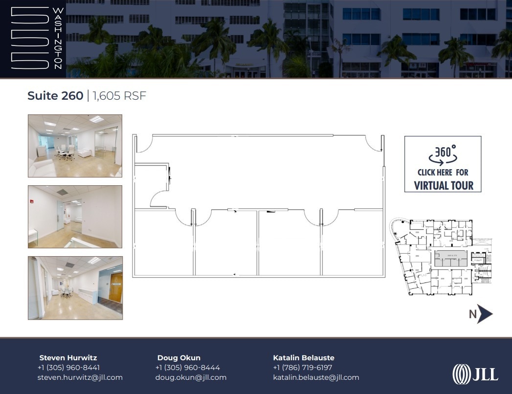 555 Washington Ave, Miami Beach, FL à louer Plan d’étage– Image 1 sur 1