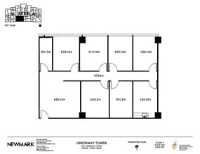 1231 Greenway Dr, Irving, TX à louer Plan d’étage– Image 1 sur 1