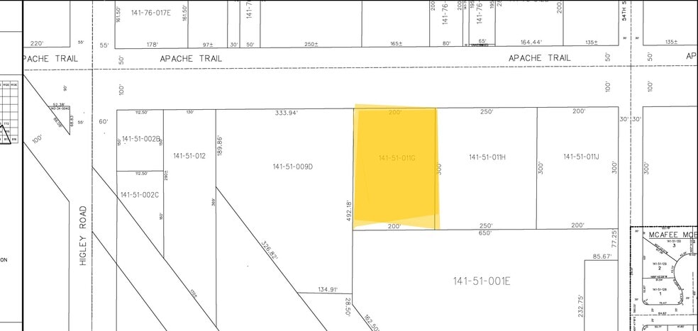 5305 E Main St, Mesa, AZ à vendre - Plan cadastral – Image 2 sur 5