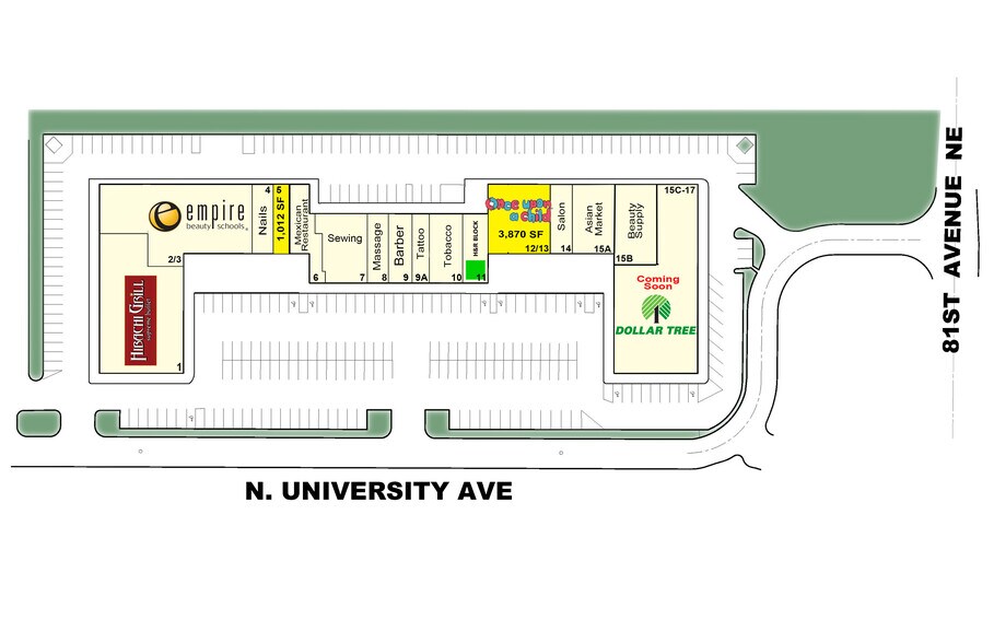 8151-8255 NE University Ave, Minneapolis, MN à louer - Photo de l’immeuble – Image 2 sur 5