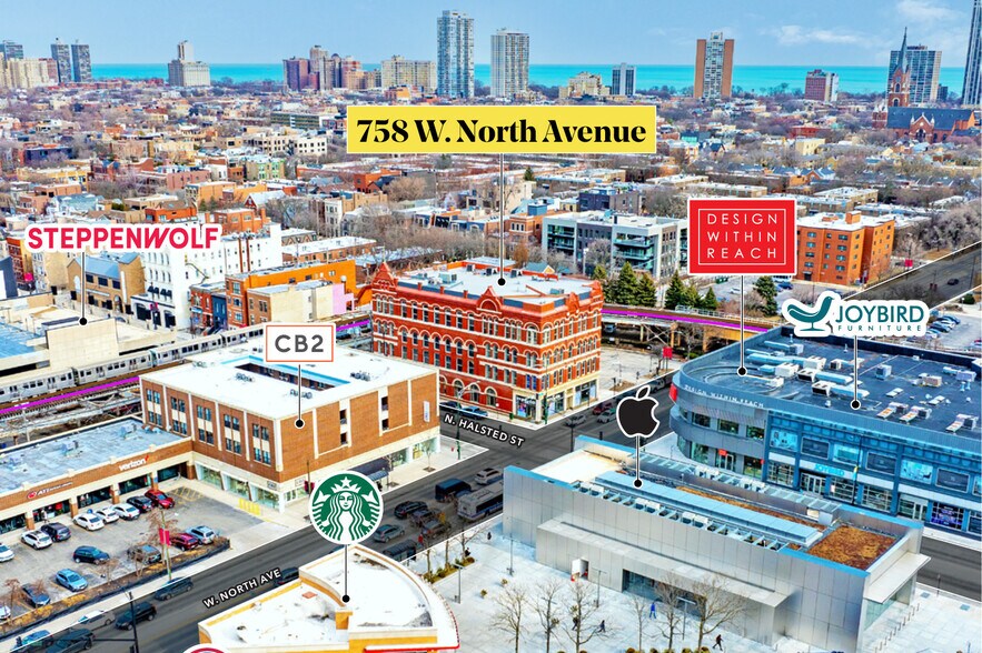 758 W North Ave, Chicago, IL à louer - Aérien – Image 3 sur 9