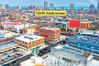758 W North Ave, Chicago, IL - VUE AÉRIENNE  vue de carte