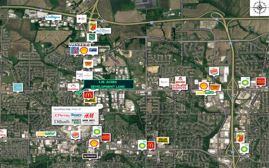 W 53rd Street & Sheridan Street, Davenport, IA à vendre - Aérien – Image 2 sur 2