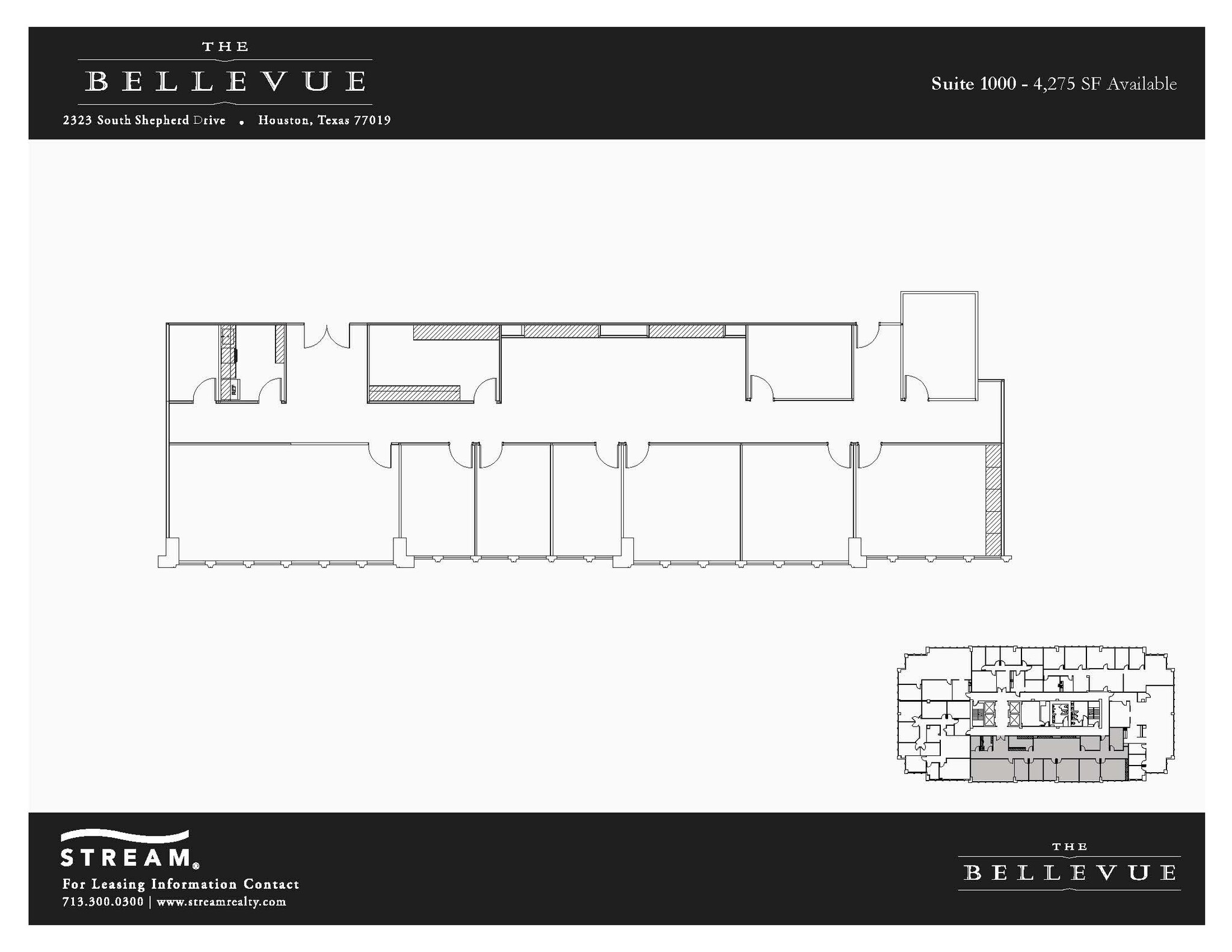 2323 S Shepherd Dr, Houston, TX à louer Plan d’étage– Image 1 sur 1